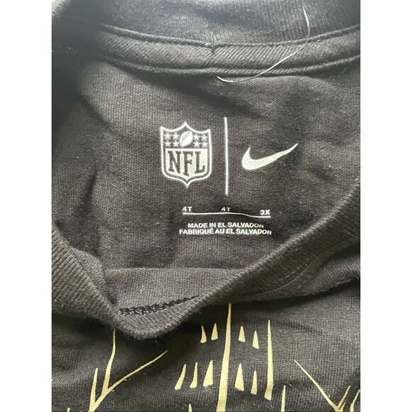 New Orleans Saints Nike Black NFL T-Shirt + Shorts Toddler 4T - Picture 6 of 7